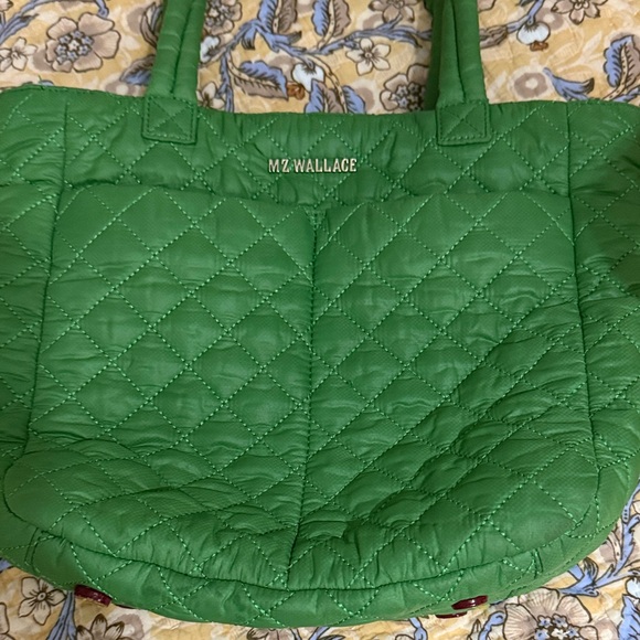 MZ Wallace Vibrant Green Quilted Tote - Picture 5 of 5